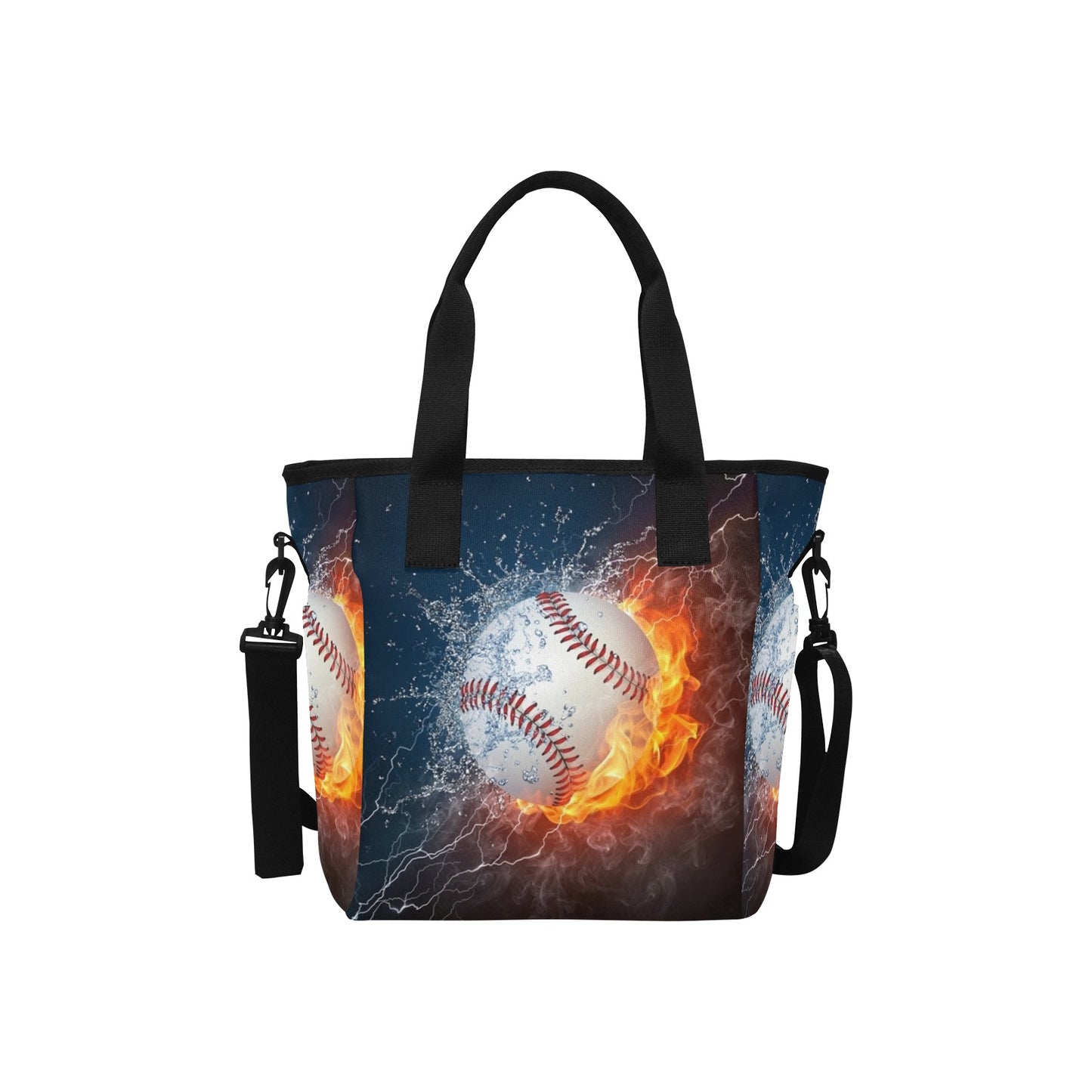 Insulated tote with strap