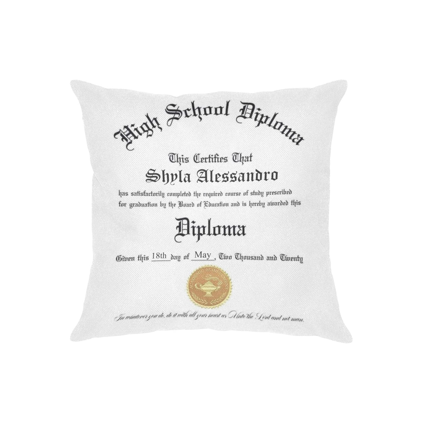 Graduation Pillow case